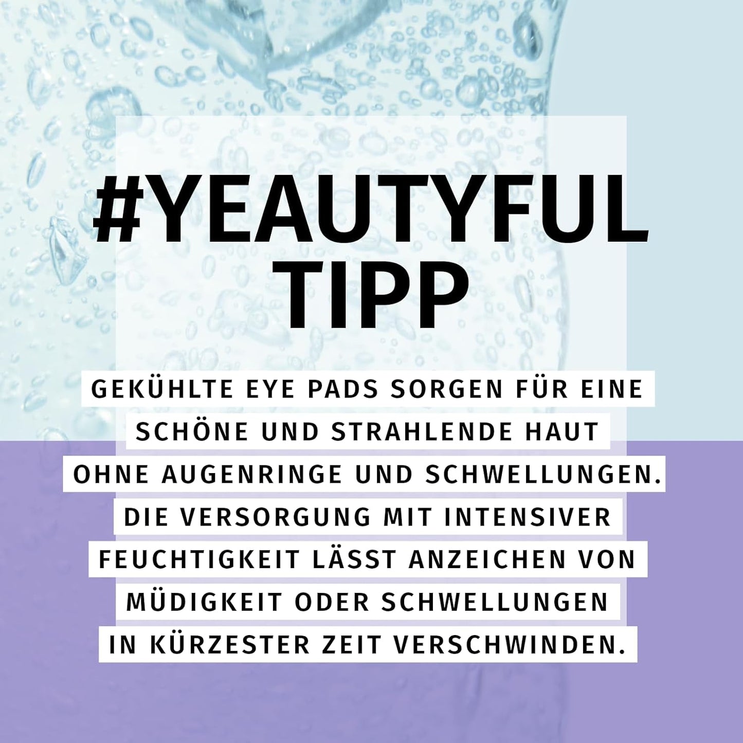 Lot De 2 Masques Hydratants Pour Les Yeux YEAUTY, À L'Aloe Vera, À L'Acide Hyaluronique Et À La Vitamine E, Contre Les Peaux Sèches Et Gercées, Pour Une Zone Des Yeux Parfaitement Hydratée